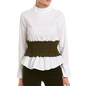 NWT English Factory Smocked Waist Blouse